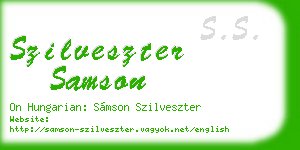 szilveszter samson business card