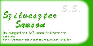 szilveszter samson business card